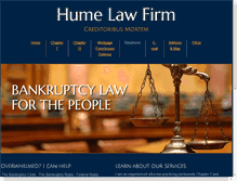 Tablet Screenshot of hume-law-firm.com